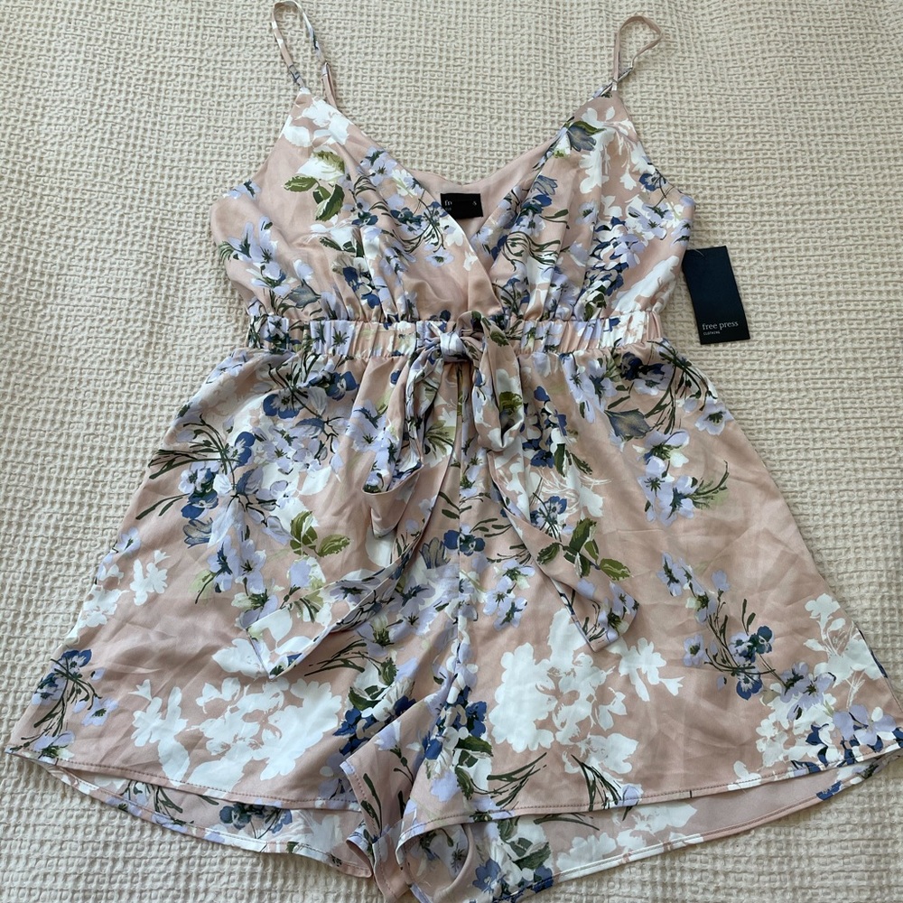 Free Press Floral Romper